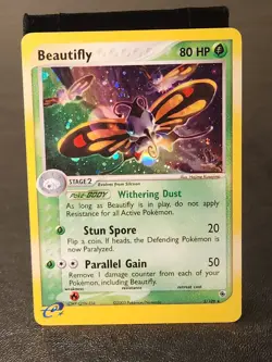 Beautifly 2/109 Holo Rare - Ruby & Sapphire - Pokemon Card TCG - Image 1