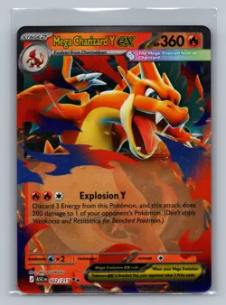 2026 Mega Charizard Y ex 022/217 Double Rare Holo NM Pokemon ME: Ascended Heroes - Image 1