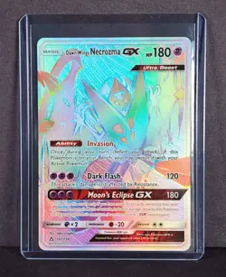Dawn Wings Necrozma GX 161/156 Ultra Prism Holo Secret Rare Pokemon *NEAR MINT* - Image 1