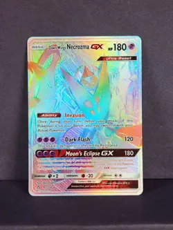 Dawn Wings Necrozma GX 161/156 Ultra Prism Holo Secret Rare Pokemon *NEAR MINT* - Image 2