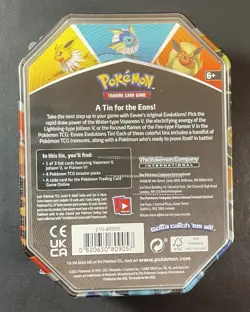 Pokemon TCG Eevee Evolutions Tin 2021 [ Vaporeon V ] NEW - Image 2