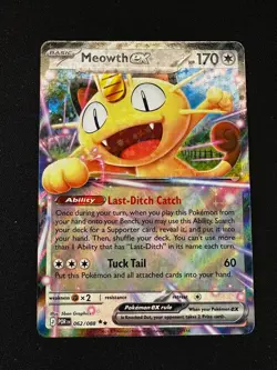 Pokemon Meowth ex 062/088 Me03: Perfect Order Holo (NM) - Image 1