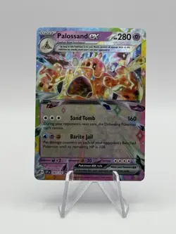 Palossand ex 091/191 Double Rare Pokemon Surging Sparks SV8 Holo Illustration - Image 1