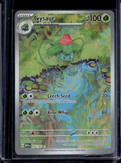 2023 Pokemon SV 151 Ivysaur Full Art Illustration Rare #167/165 - Image 1