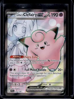 2025 Pokemon Journey Together Lillie's Clefairy ex #173/159 - Image 1