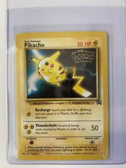 Pokemon Pikachu TCG Black Star Promo #4 MINT - Image 1
