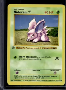 1999 Pokemon 1st Edition NidoranU #55/102 - Image 1