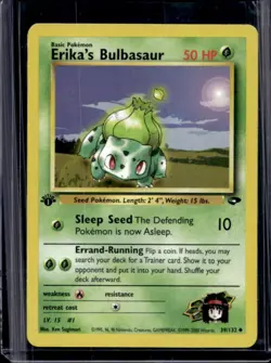 2000 Pokemon Gym Challenge 1st Edition Erika's Bulbasaur #39/132 - Image 1