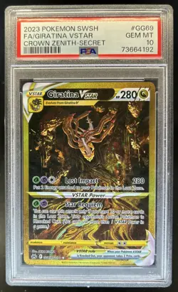 2023 Pokemon SWSH Crown Zenith Giratina VSTAR Galarian Gallery #GG69/GG70 PSA 10 - Image 1