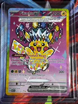 Pokemon TCG: Pikachu ex #277/217 Special Illustration Rare - Image 1