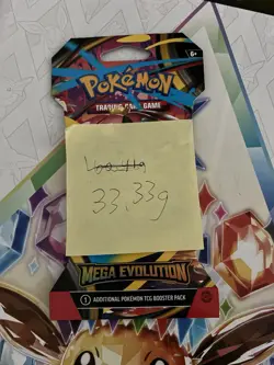 (VERY HEAVY) 33.33g Pokemon TCG Mega Evolution Sleeved Booster Pack (SEALED)✅ - Image 2