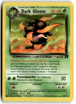 2000 Pokemon - Team Rocket Dark Gloom #36/82 - Image 1