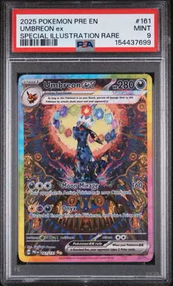 Pokemon 2025 Umbreon ex 161/131 Full Art SIR Prismatic Evolutions PSA 9 - Image 2