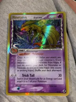 Pokemon Ninetales Delta Species 8/101 Dragon Frontiers Reverse Holo Rare 2006 - Image 2