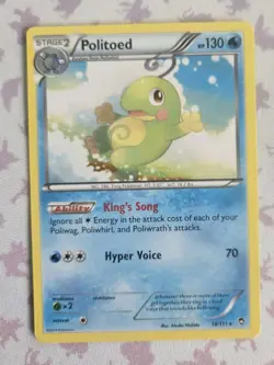 Politoed 18/111 XY Furious Fists Pokemon NM - Image 1