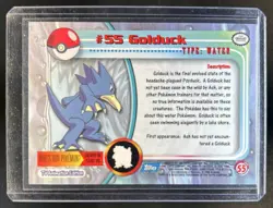 1999 Pokemon Topps Golduck Second Print Rainbow Foil #55 - Image 2