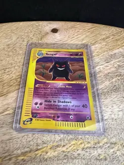 Pokemon Expedition Series Gengar Reverse Holo Rare e-Reader B-87-# - Image 1