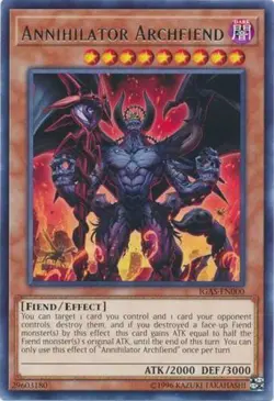Annihilator Archfiend - IGAS-EN000 - Rare - Unlimited Edition x3 - Near Mint - Image 1