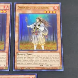 Yugioh TCG - 3x Shiranui Solitaire - MP17-EN082 - 1st Edition - NM Monster, 2017 - Image 4