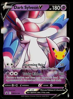 Pokemon Card - Dark Sylveon V Sword & Shield Promo SWSH134 Holo - Image 1