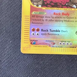 Pokemon Golem 14/165 Expedition Holo e-Reader WOTC TCG Card 2002 - Image 2