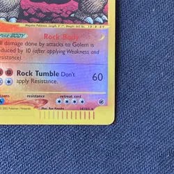 Pokemon Golem 14/165 Expedition Holo e-Reader WOTC TCG Card 2002 - Image 3