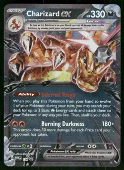 2023 Charizard ex 196 Promo Holo NM SV: Scarlet & Violet Promo Cards Pokemon - Image 1