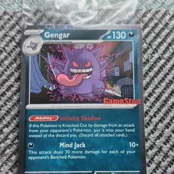 Pokemon Gengar GameStop Promo Holo Card Stage 2 HP 130 Mind Jack - Image 1