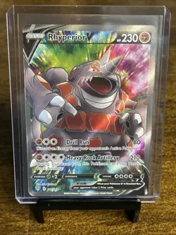 Pokemon TCG Rhyperior v Darkness Ablaze Holo Card 181/189 Full Art Ultra Rare - Image 1
