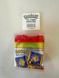 LOT OF 10 POKEMON PREMIER EDITION ACTION FLIPZ 4 CARD PACKS FACTORY SEALED 1999 - Image 1