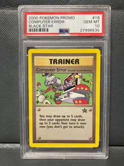 COMPUTER ERROR - PSA 10 - BLACK STAR PROMO 2000 VINTAGE POKEMON CARD - Image 1