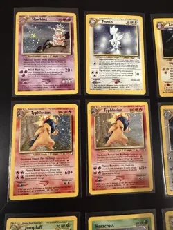 Lot of 21 Unlimited Neo Genesis Rare Holo Pokemon Cards - Damaged / As Is - Image 2