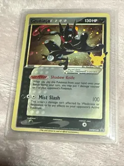 Celebrations Black Star Promo Card Sealed Greninja Gold Star SWSH144 - Image 2