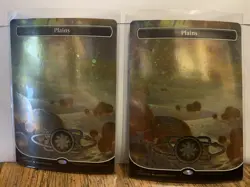 2x Plains (486) - Galaxy Foil Near Mint, English Unfinity Singles Extras MTG M - Image 1