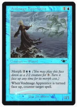 Voidmage Apprentice 2003 Legions FOIL Blue Common Creature MTG NM AZ1 - Image 1
