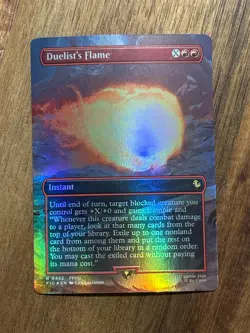 Duelist's Flame (Borderless) 452 Rare Commander: FINAL FANTASY Foil Near Mint - Image 1