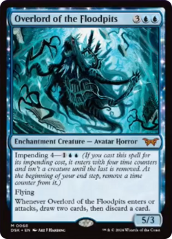 Overlord of the Floodpits [Duskmourn: House of Horror] Magic MTG - Image 1