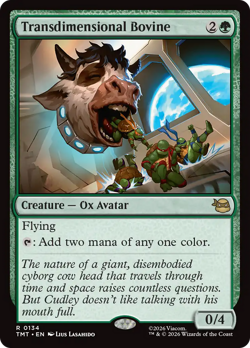 Transdimensional Bovine (FOIL) x1 - MTG Teenage Mutant Ninja Turtles TMT #134 - Image 1