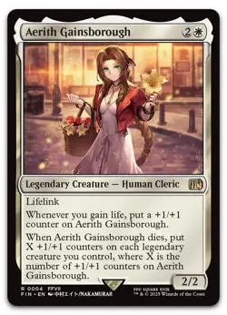 Aerith Gainsborough #4 (NM) Final Fantasy FIN Magic MTG - Image 1