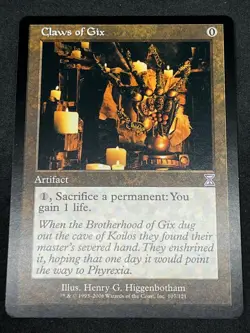 Magic the Gathering MTG Claws of Gix Artifact Time Spiral Timeshifted - Image 1