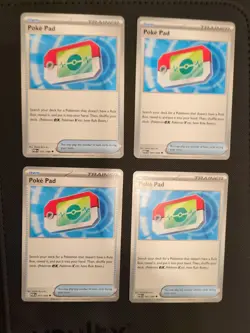 4x Poke Pad 081/088 ~ NM ~ Perfect Order ~ Pokemon TCG Playset ~ ME03 - Image 1