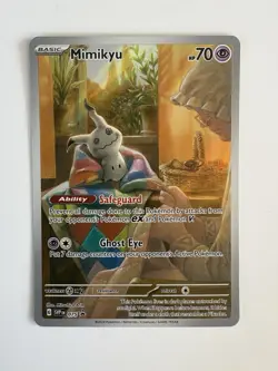 Pokemon Mimikyu SVP 075 Illustration Rare Holo Promo NM/Mint Scarlet & Violet - Image 1