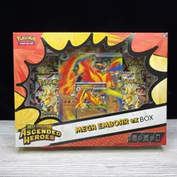 Pokemon TCG: Mega Evolution—Ascended Heroes Mega Emboar Ex Box - In Hand - Image 1