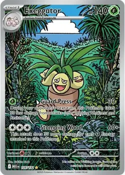 NM-Mint Exeggutor - 135/132 - Illustration Rare Pokemon Mega Evolution - Base Se - Image 1