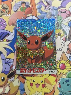 Pokemon Eevee Vintage Pocket Monsters Vending HOLO Prism Sticker 1998 Nintendo - Image 4
