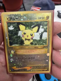 Pokemon Pichu Neo Premium File 2 Holo No.172 HP30 Japanese Ken Sugimori - Image 2