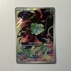 Pokemon TCG Bulbasaur Illustration Rare Full Art Holo 133/132 Me01 80 HP Mashu - Image 1