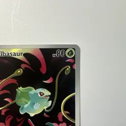 Pokemon TCG Bulbasaur Illustration Rare Full Art Holo 133/132 Me01 80 HP Mashu - Image 2