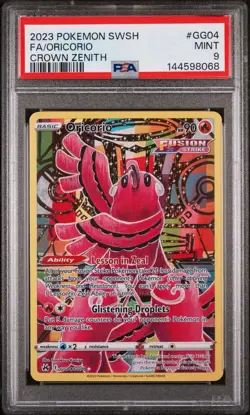 2023 Pokemon Oricorio #GG04 Full Art Crown Zenith PSA 9 - Image 1
