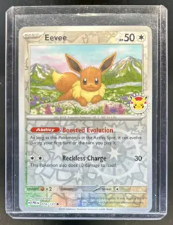 2025 Pokemon Prismatic Evolutions Eevee Reverse Holo #074/131 - Image 1